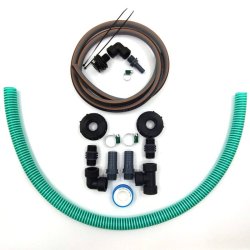 25mm slangest til 2 stablede palletanke 3/4" gevind. Uden hane