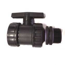 Kuglehane PP indv. x udv. gevind 1 1/4" 