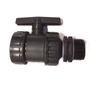 Kuglehane PP indv. x udv. gevind 1 1/4