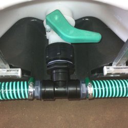 32mm slangest til 3 palletanke 1" gevind. Uden hane