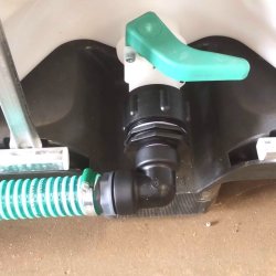 32mm slangest til 3 palletanke 1" gevind. Uden hane