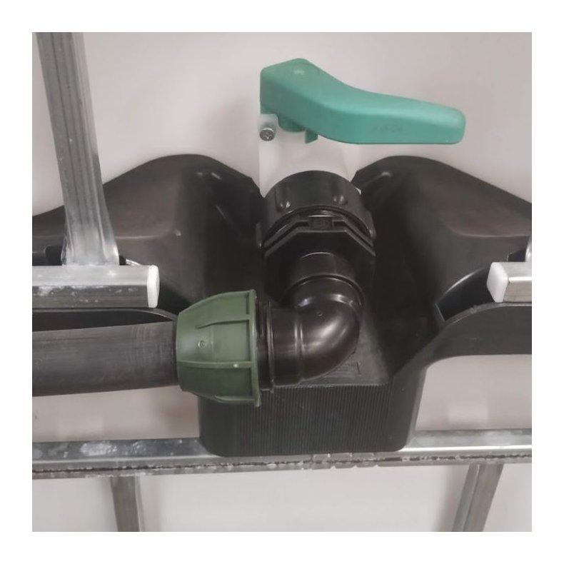 Sammenkobling 3 palletanke med 32mm PEL rr. Uden hane