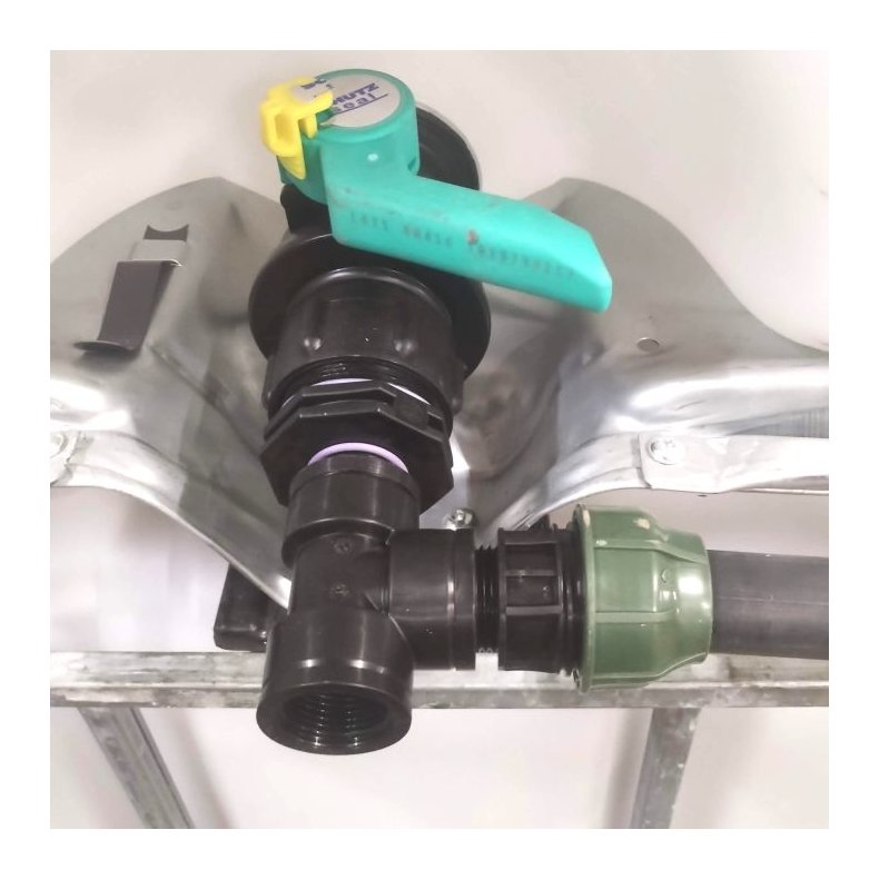 Sammenkobling 4 palletanke med 32mm PEL rr. Uden hane