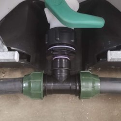 Sammenkobling 4 palletanke med 32mm PEL rr. Uden hane