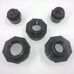 Reduktionsmuffe PP plast indv. gevind uden o-ring