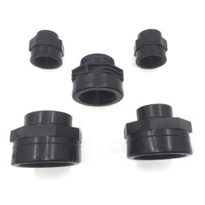 Reduktionsmuffe PP plast indv. gevind uden o-ring