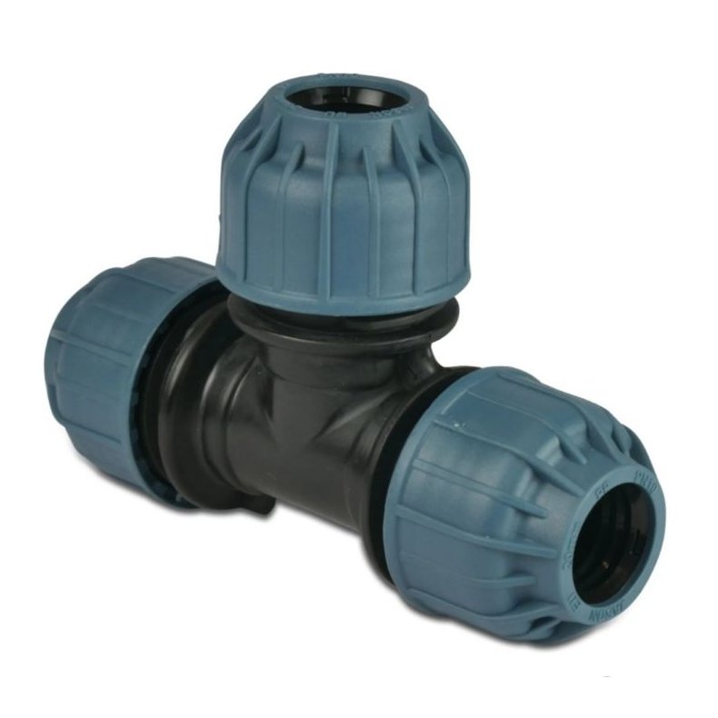 T-stykke, spndfitting, 10 bar. 