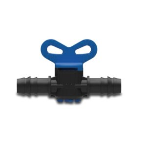 Stikventil 16mm slangestudser 6 bar sort/bl�